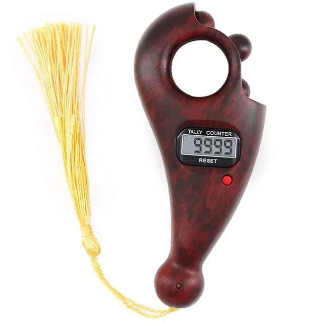 Digital Tasbeeh Counter with 4-Digit LCD and Finger Ring