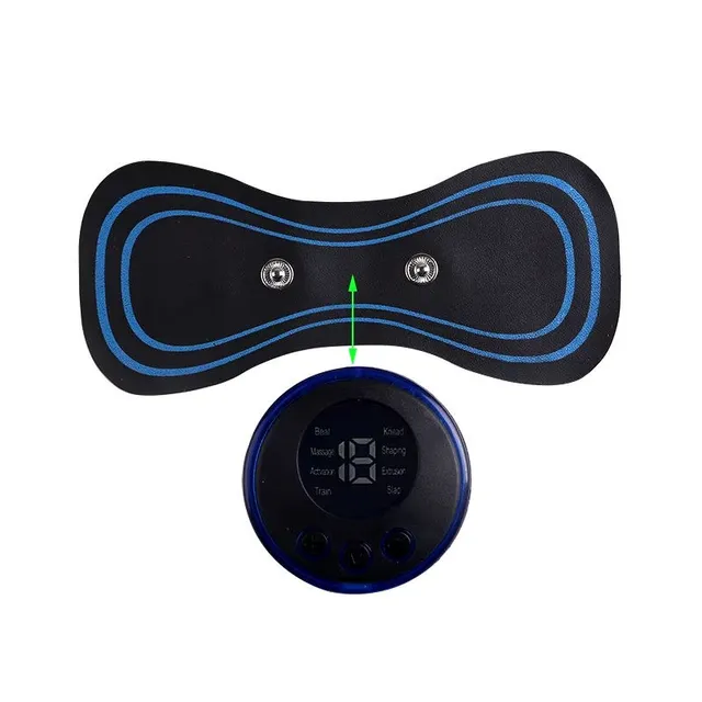 Mini EMS Neck & Body Massager, 8 Modes, 19 Levels, LED Display