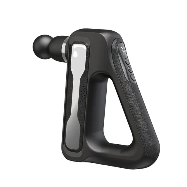 Triangle-Grip Mini Massage Gun with LCD Display, Rechargeable